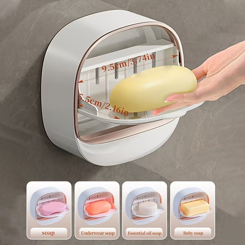 Wall-mount soap dish adhesive installation guide
